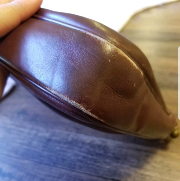 Vintage Burgundy Brown Etienne Aigner Leather Bag - Picture 7 of 8